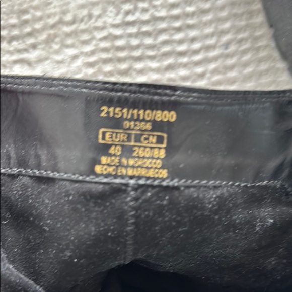 Black Leather Ankle Boots with Buckle Detail - Picture 6 of 8